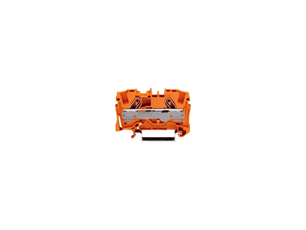 Durchgangsklemme WAGO TOPJOB-S 6mm² 2L orange Serie 2006