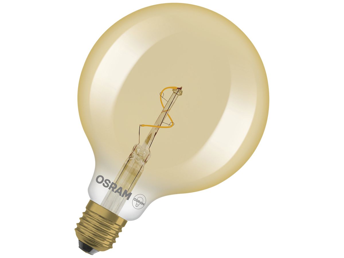 LED-Lampe LEDVANCE Vintage 1906 E27 1.8W 30lm 822 R39 gold Ø124×173mm