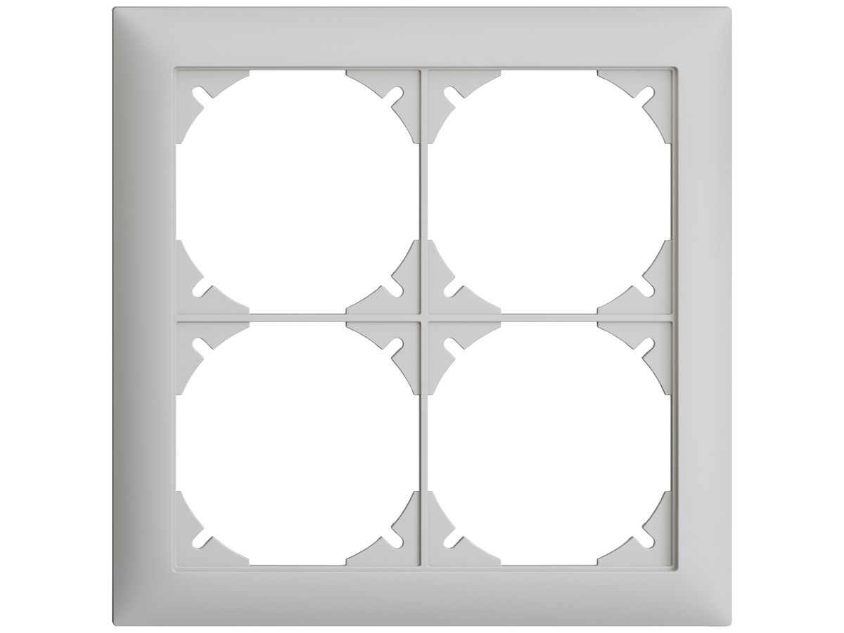 UP-Kopfzeile EDIZIOdue SNAPFIX® 2×2 horizontal und vertikal 148×148mm hellgrau