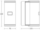 LED-Wandleuchte Steinel L 940 SC SEN GU10 2×14.5W 1240lm 3000K IP44 Ø70×160 an