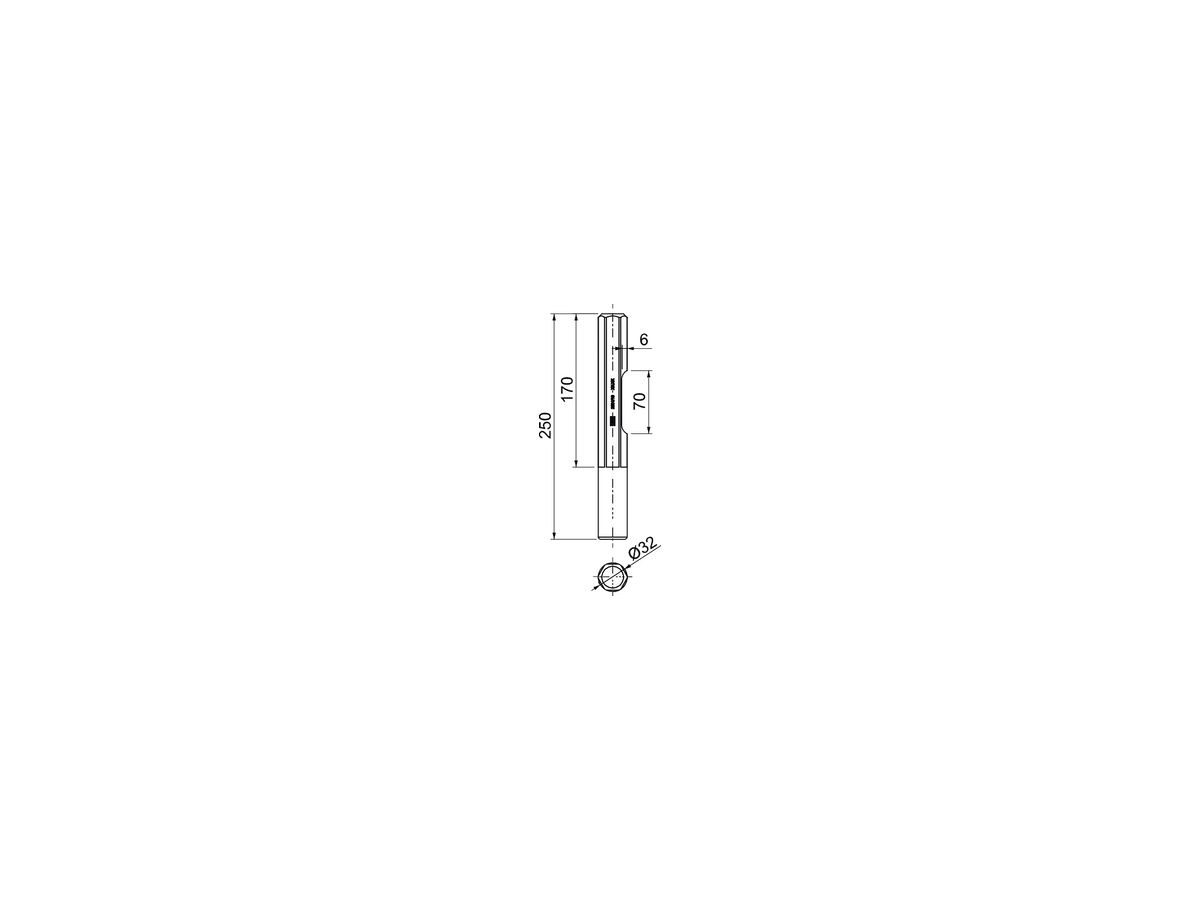 Hammereinsatz BET Bosch Ø16mm Edelstahl 316 (V4A) unbehandelt