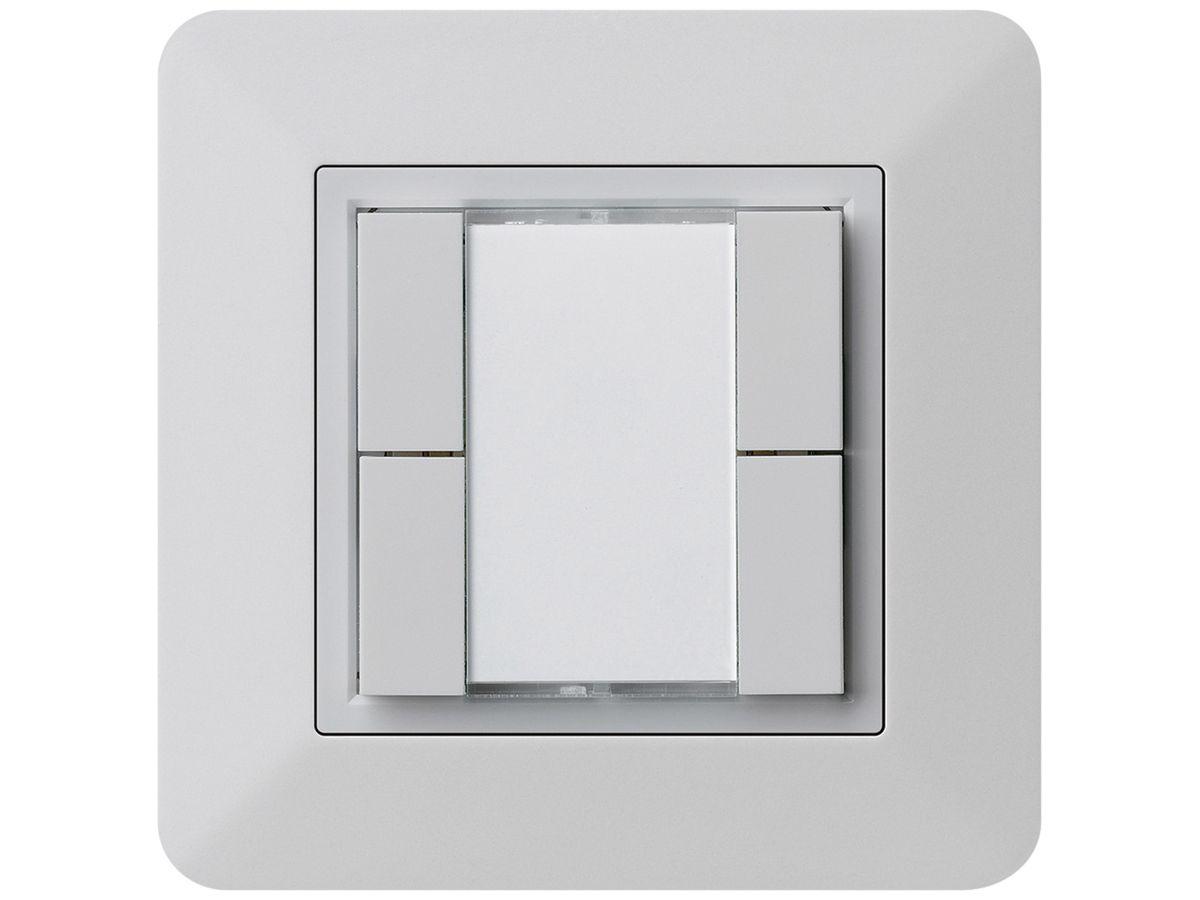 UP-Universaltaster 4×kallysto.trend ohne LED hellgrau