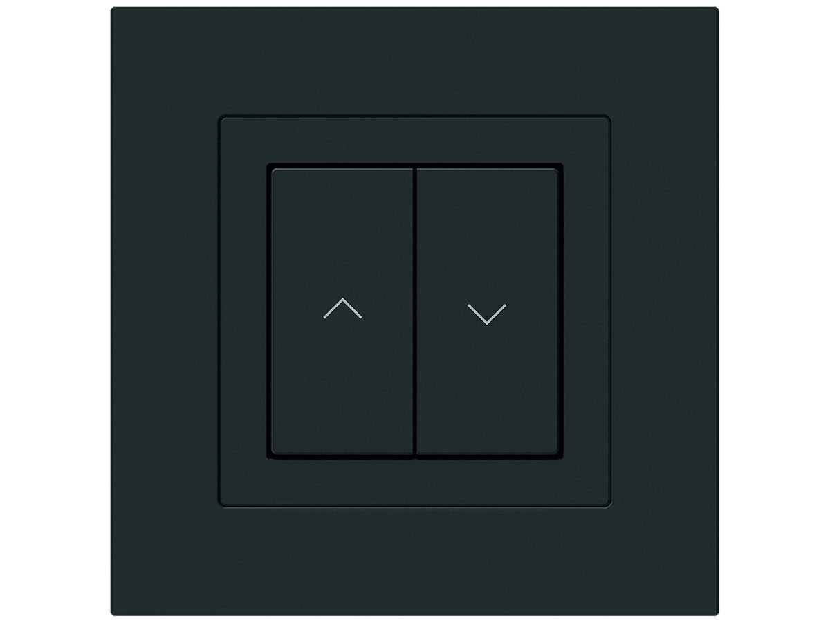 UP-KNX-Storentaster Hager BA kallysto.pro C 2-fach 94×94mm schwarz