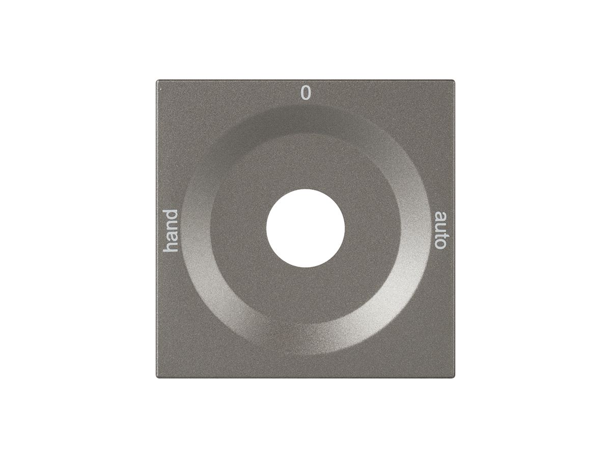 Frontplatte für Drehschalter magnesium HAND-0-AUTO
