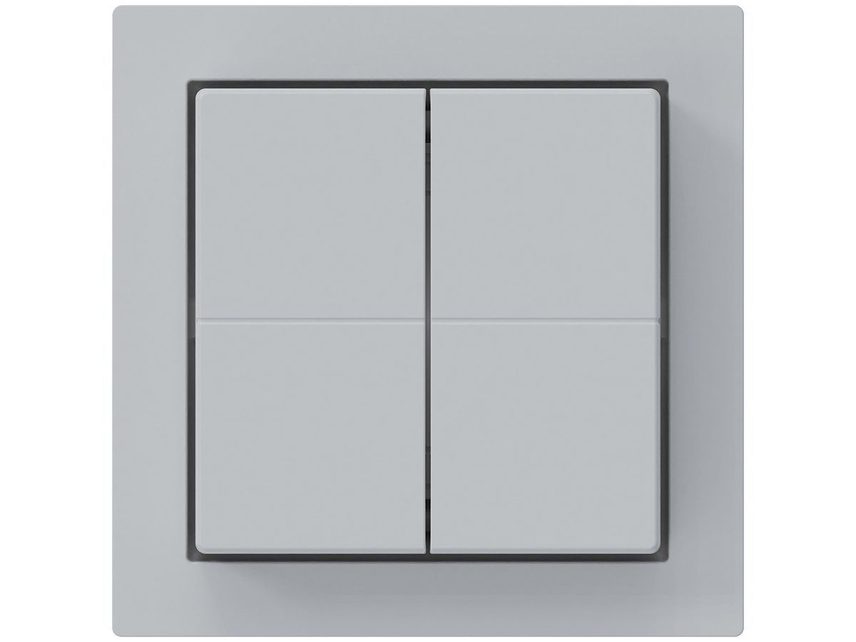 Funktaster Friends of Hue KAL, 4×, 60×60mm, klebend, hellgrau