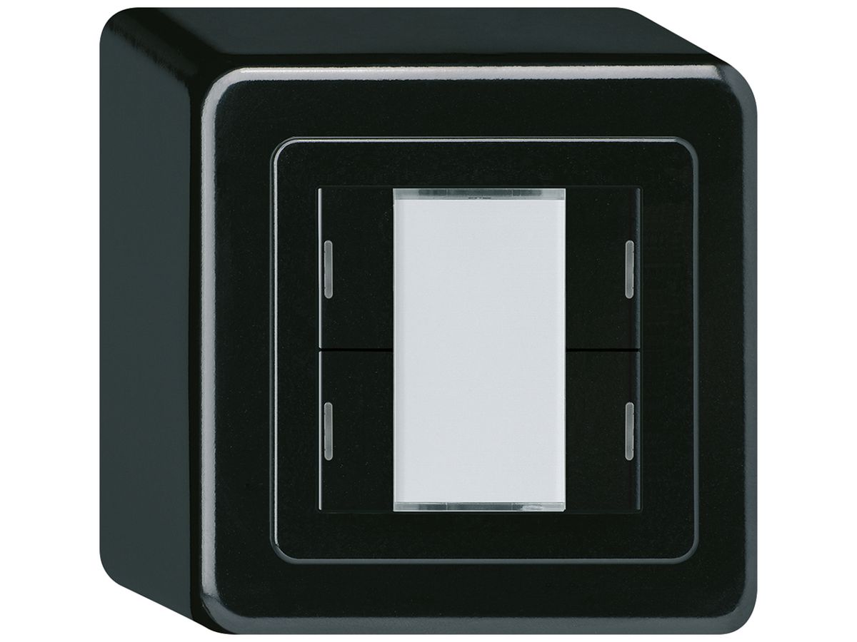 AP-Taster Hager basico Q KNX 4-fach LED schwarz