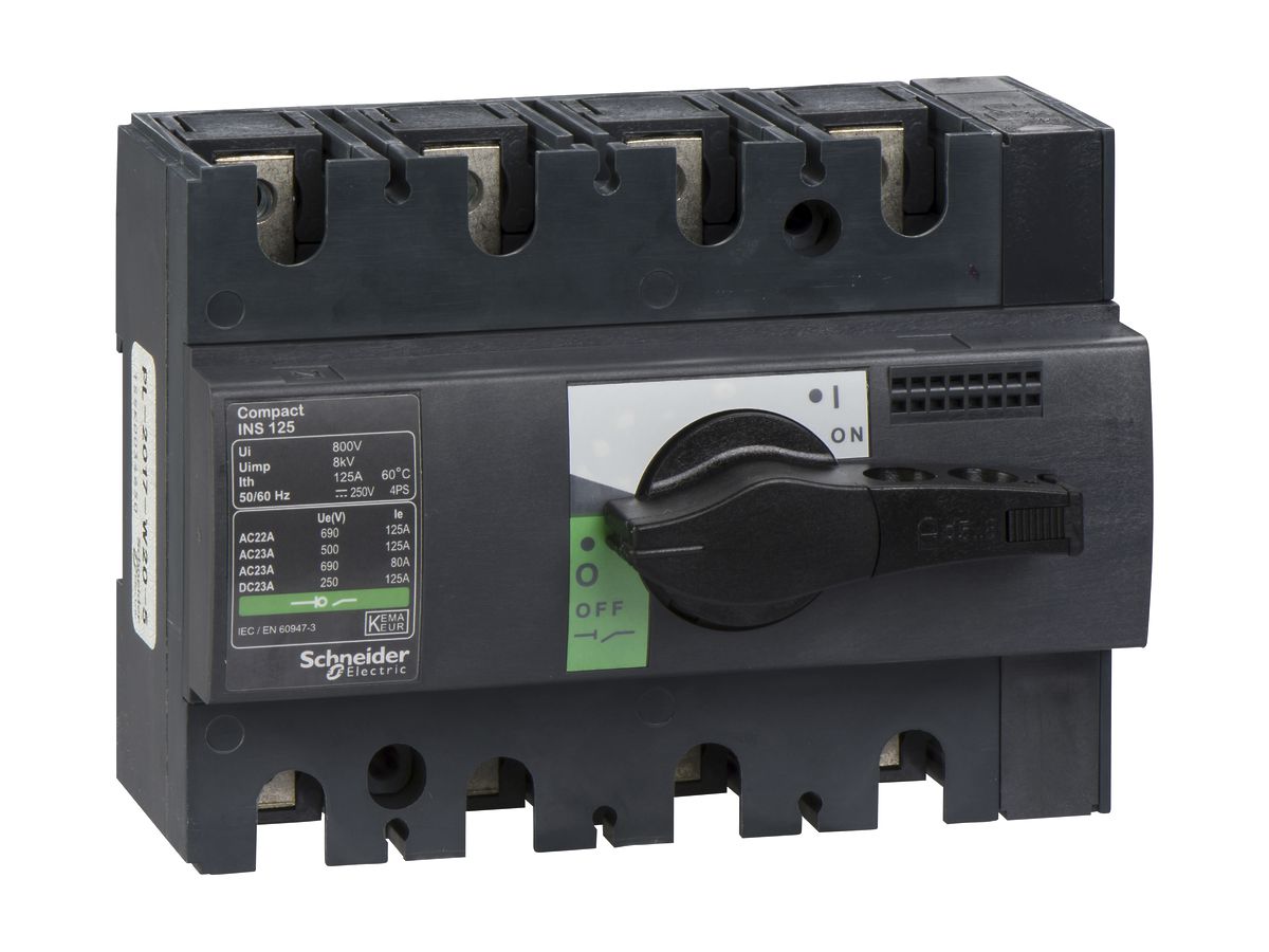 EB-Lasttrennschalter Schneider Electric NS-I 125 4L grau/schwarz