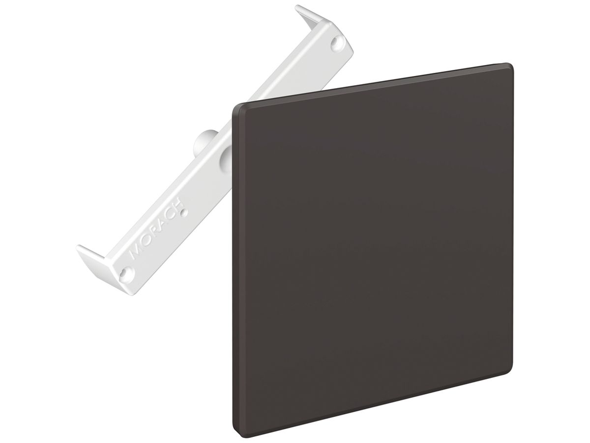 Steckdeckel CRALLO-RED-BOX 130×130mm mit Diagonalsteg braun