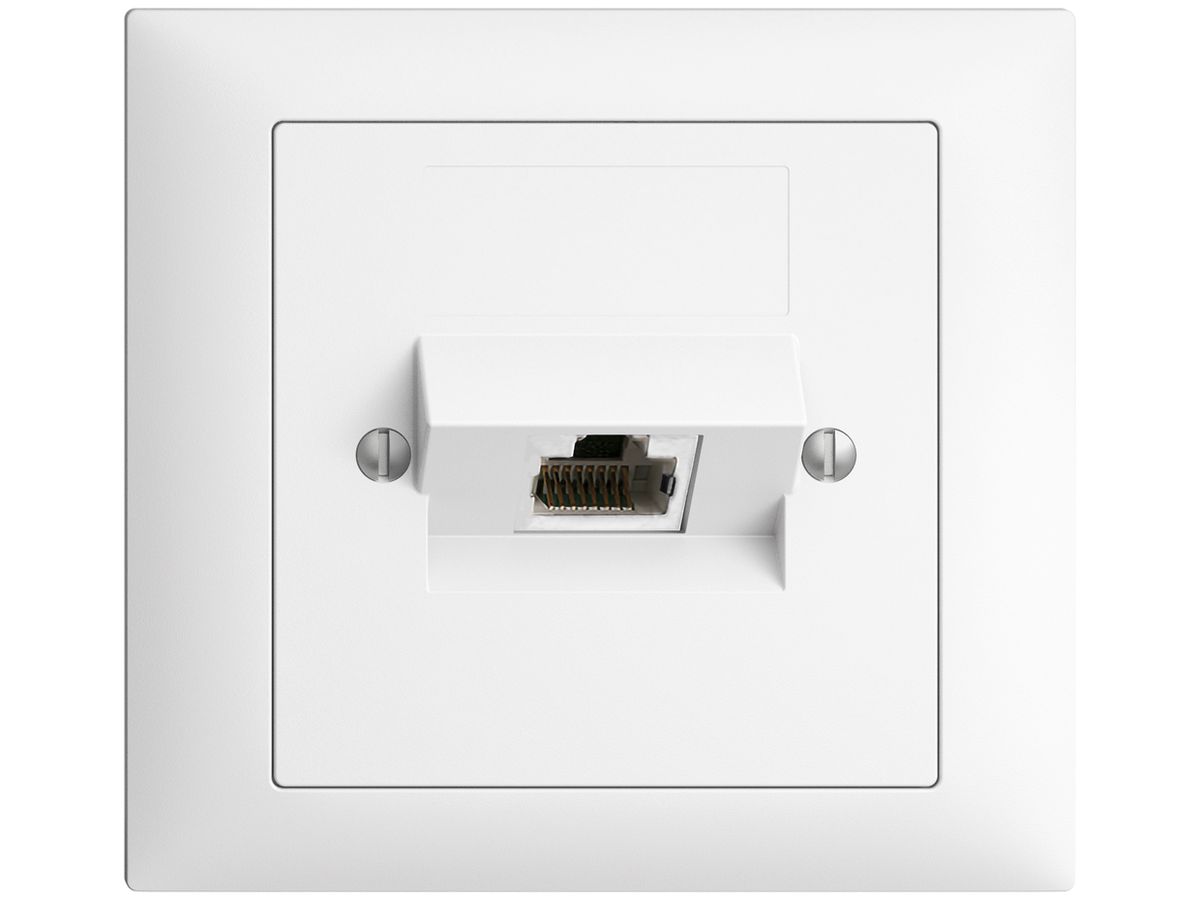 EB-Dose 1×RJ45/s 4P ITplus EDIZIOdue weiss