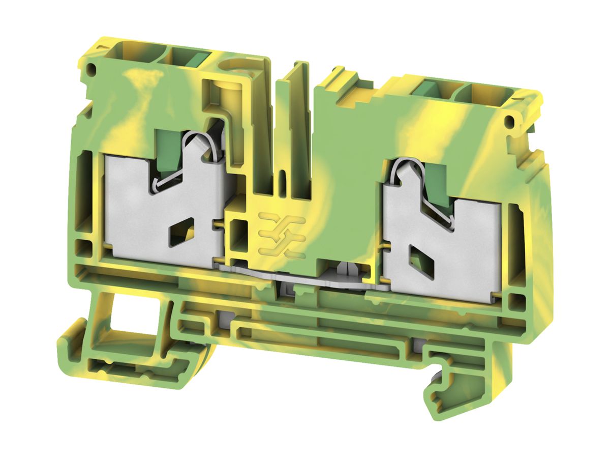 Schutzleiter-Reihenklemme 0.5…6mm² TH35/G32 grün/gelb