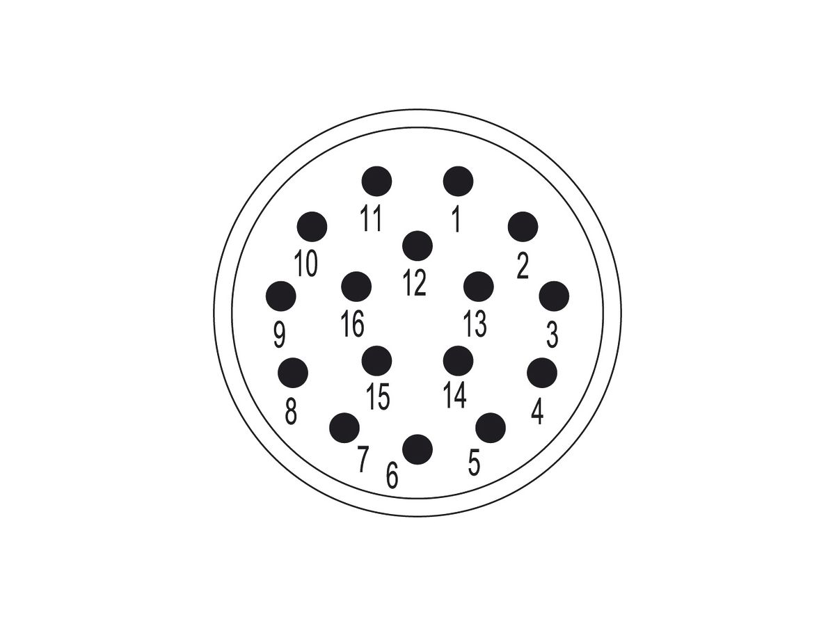 Stift Weidmüller SAI-M23-SE-16 Crimpanschluss M23 16L