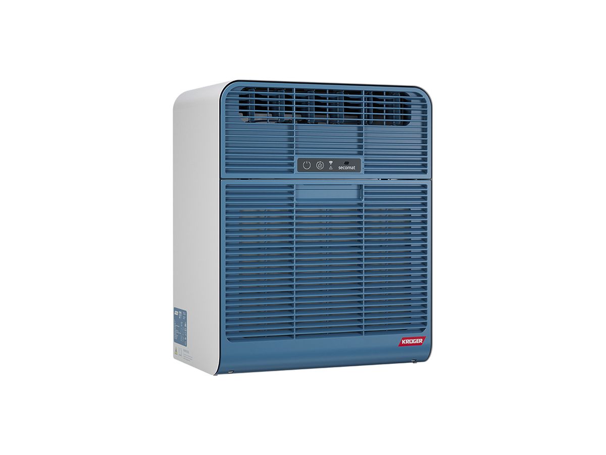 Wäschetrockner Krüger SECOMAT 8 20kg 870W 230V 10A 5…30 °C blau/weiss