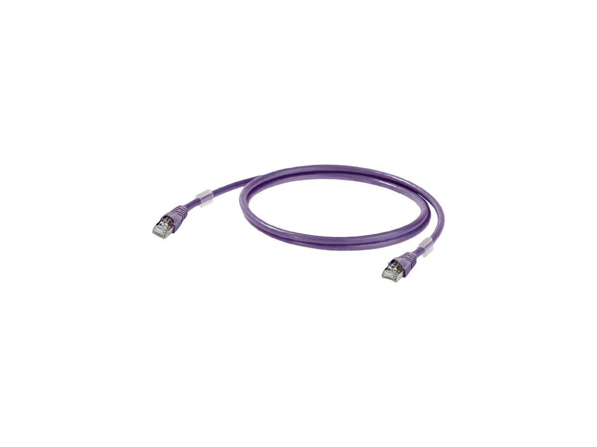 Patchkabel Weidmüller CabinetLine Cat.6 LSZH RJ45/RJ45 1.5m magenta