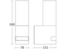 Wandleuchte Steinel L 605 PIR 9.2W 600lm 3000K IP44, anthrazit