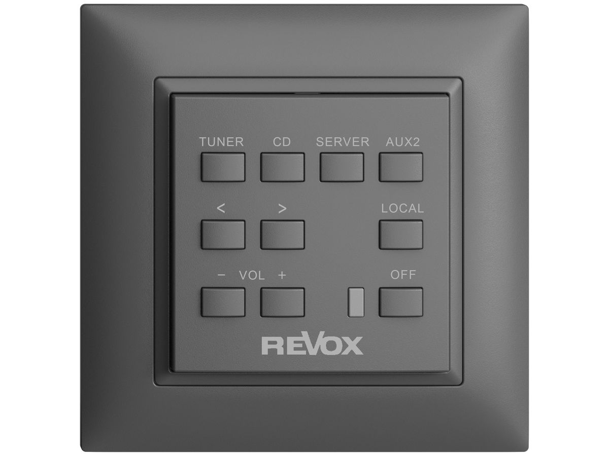 UP-Wandbedienung Revox EDIZIOdue dunkelgrau
