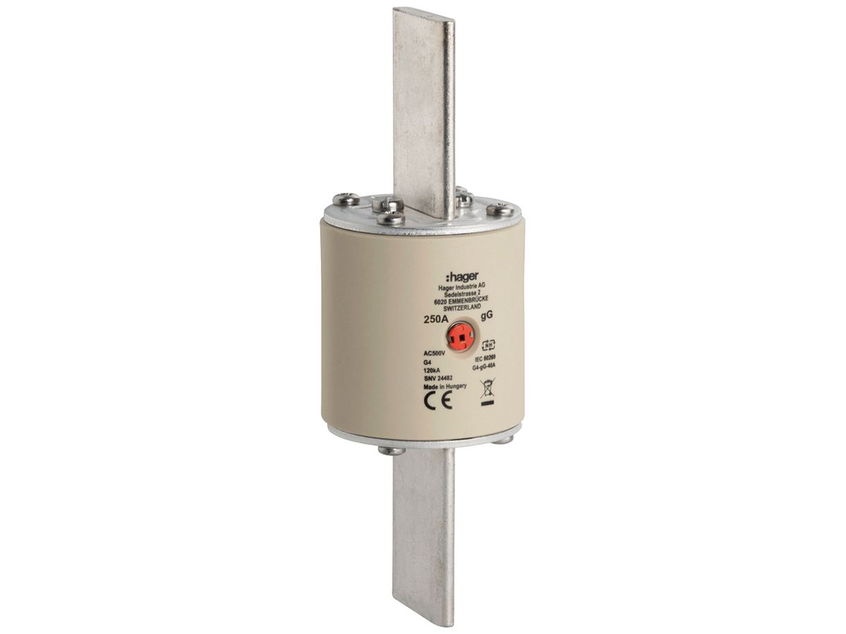 NH-Sicherung Hager SEV G4 500V AC 250A gG Mittenkennmelder