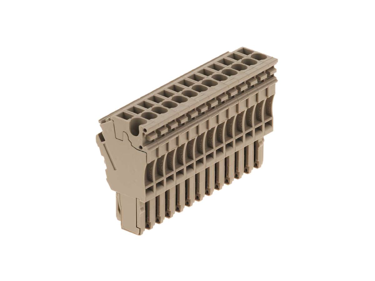 Stecker Weidmüller ZP 2.5/1AN/QV/13 Zugfeder 2.5mm² 13L beige