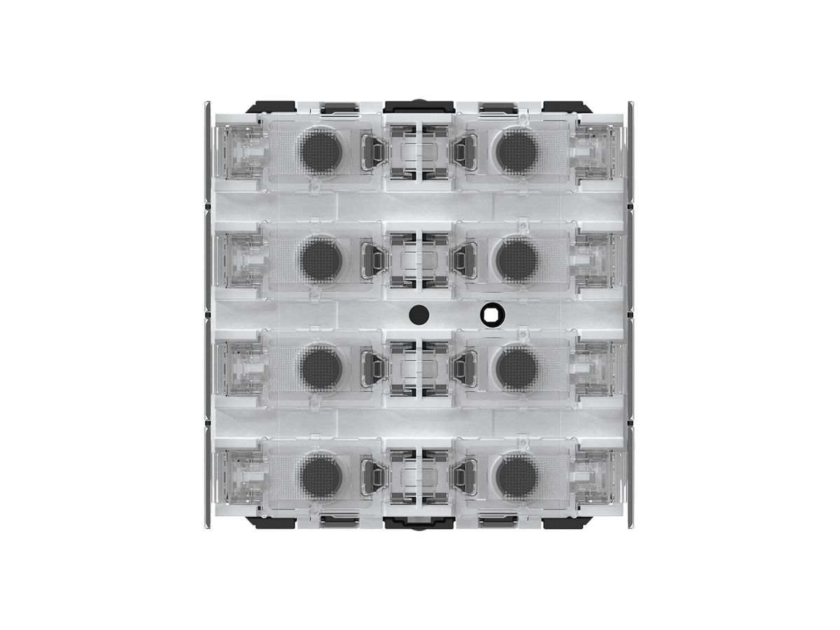 Taster KNX Hager f.8×Tasten 8×Betätigungspunkte LED grau