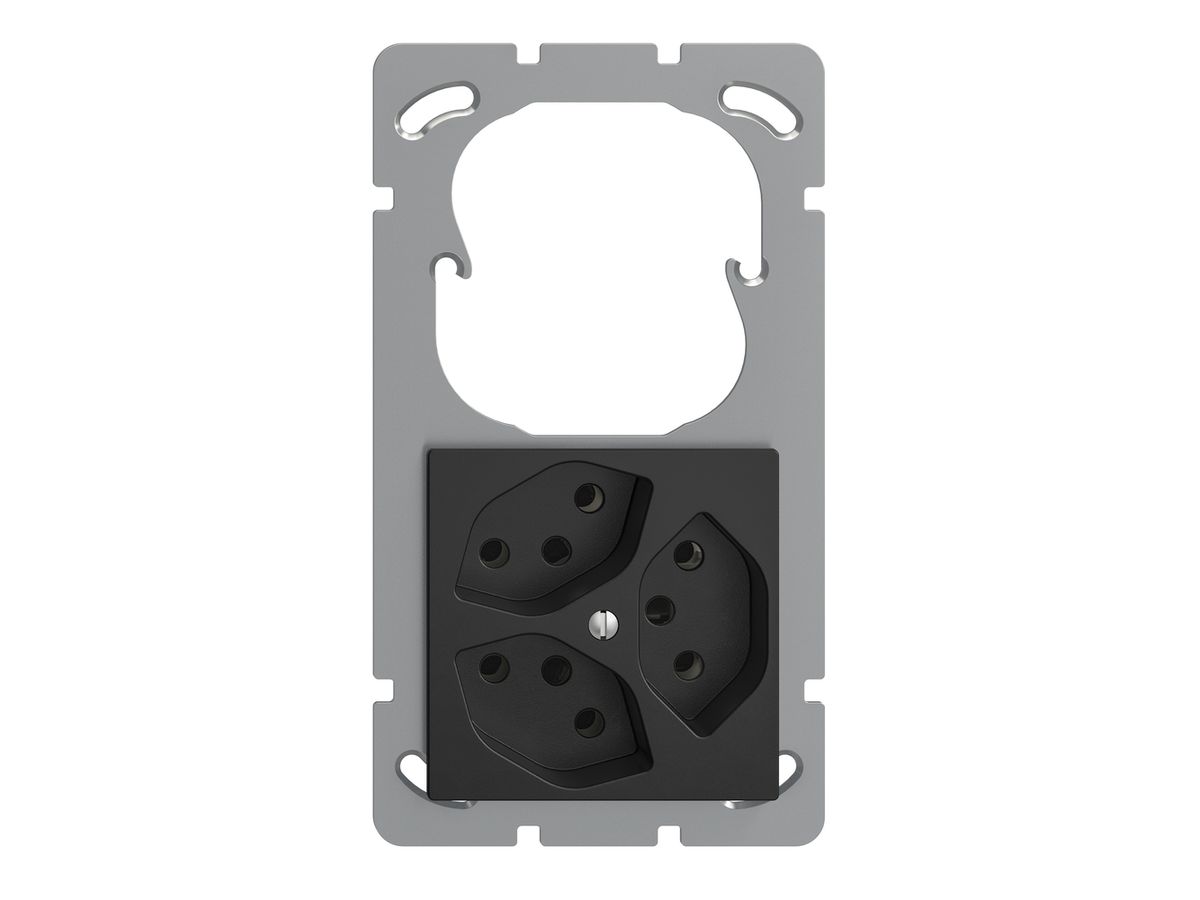 UP-Kombination leer+3×T13 EDIZIOdue schwarz