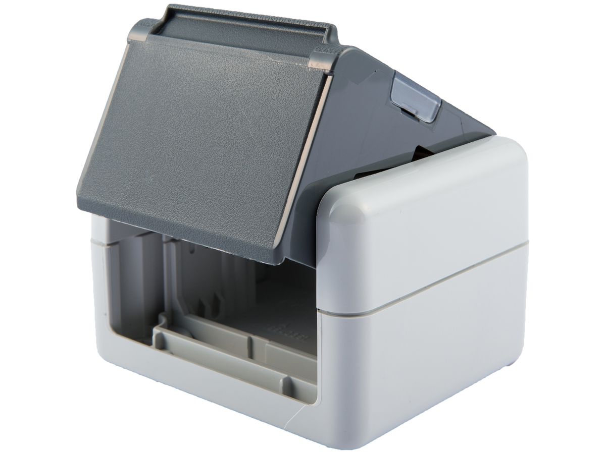 AP-Anschlussdose Dätwyler Industrie für 2×KS/KU 1/8, IP44