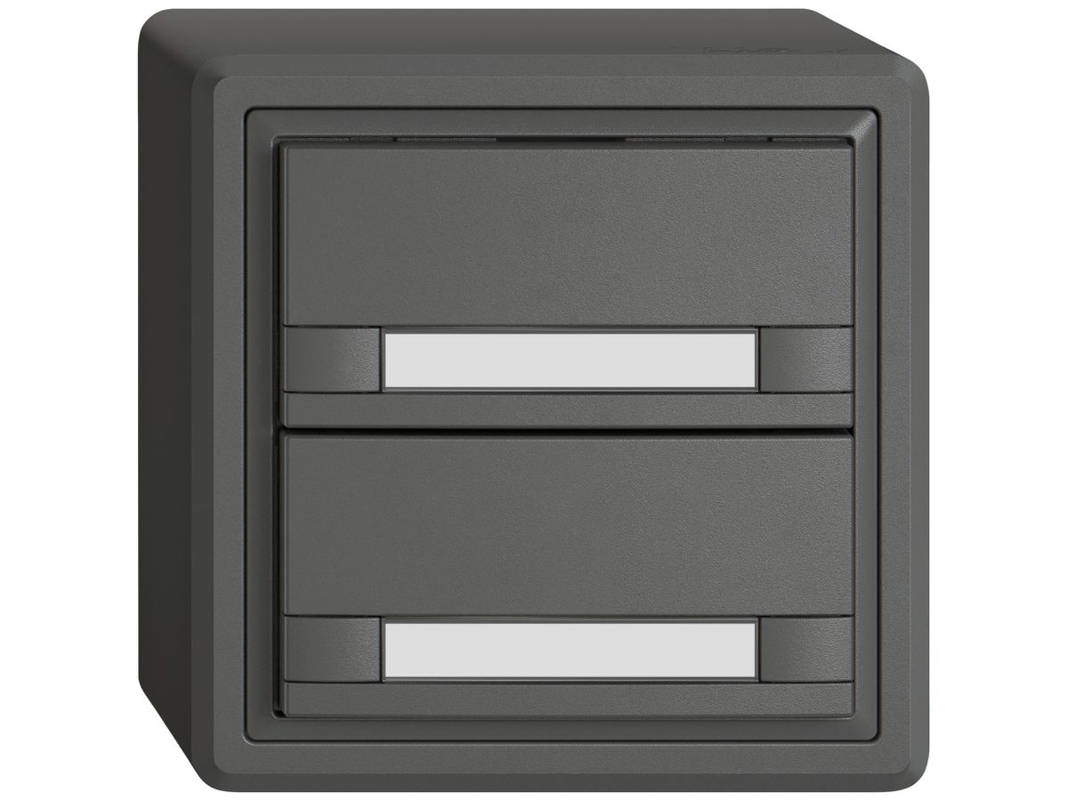 AP-KNX-Taster RGB EDIZIO.liv SNAPFIX® Temperaturfüh.o.LED Pap.2×T 2-Tbed.dgu