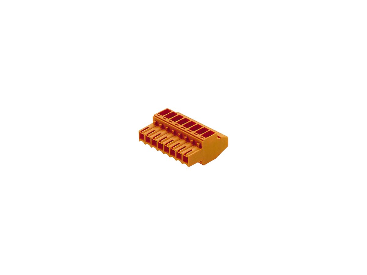 Buchsenstecker Weidmüller BL geschlossen 3.5mm 2L verzinnt orange