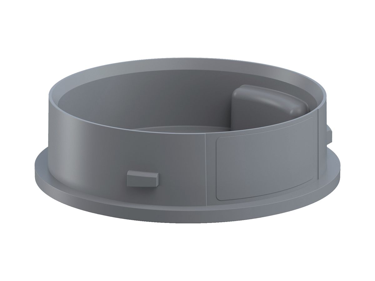 Adapter WERMA Mini BM, für Signalsäule, Bodenmontage, grau