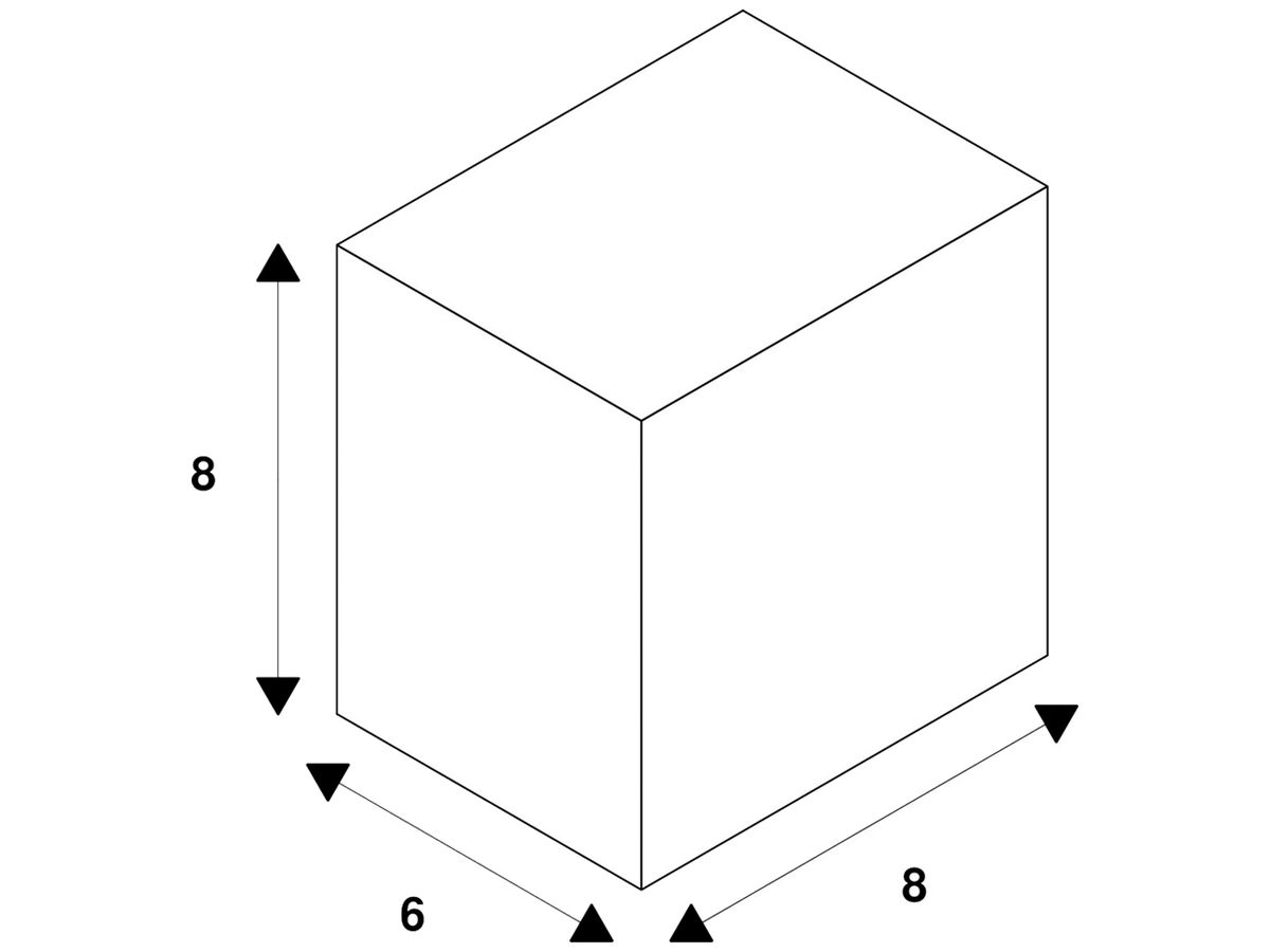 Einlassgehäuse SLV für EB-Wandleuchte MOBALA, 80×80×60mm, schwarz