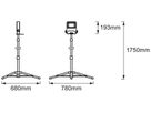 LED-Strahler LEDVANCE WORKLIGHT TRIPOD 1×30W 1×2700lm 4000K IP65 VWB