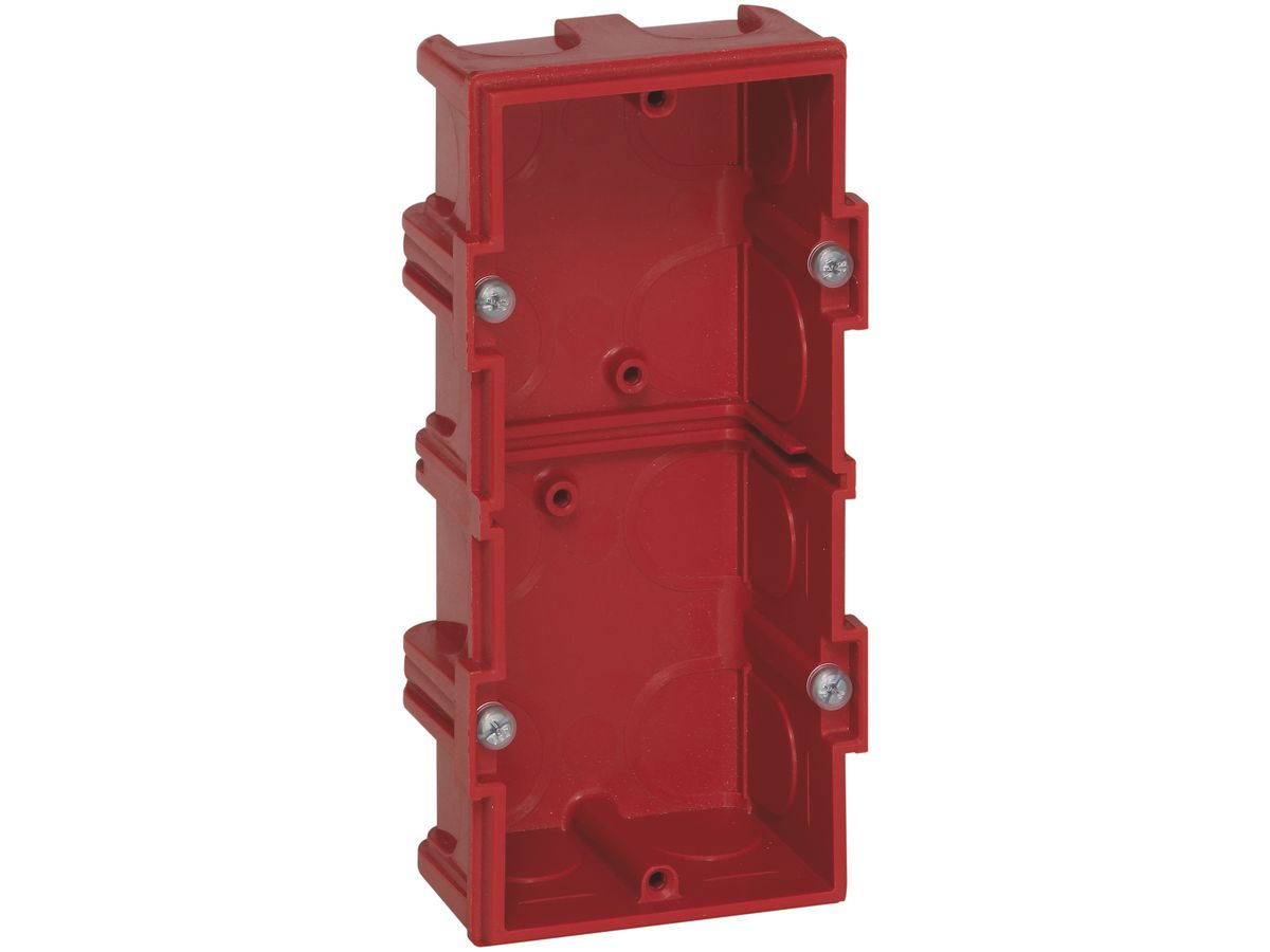 Einlasskasten BATIBOX 4/5 mod. für Mauerwerk T=40mm rot
