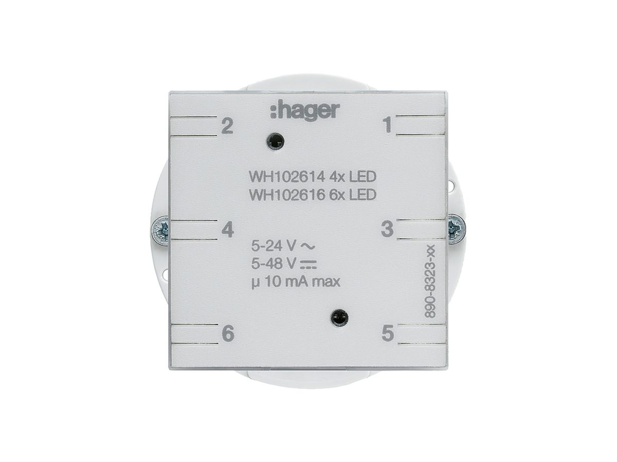 Einsatz zu Universaltaster 4…6× Hager mit LED Bauart E
