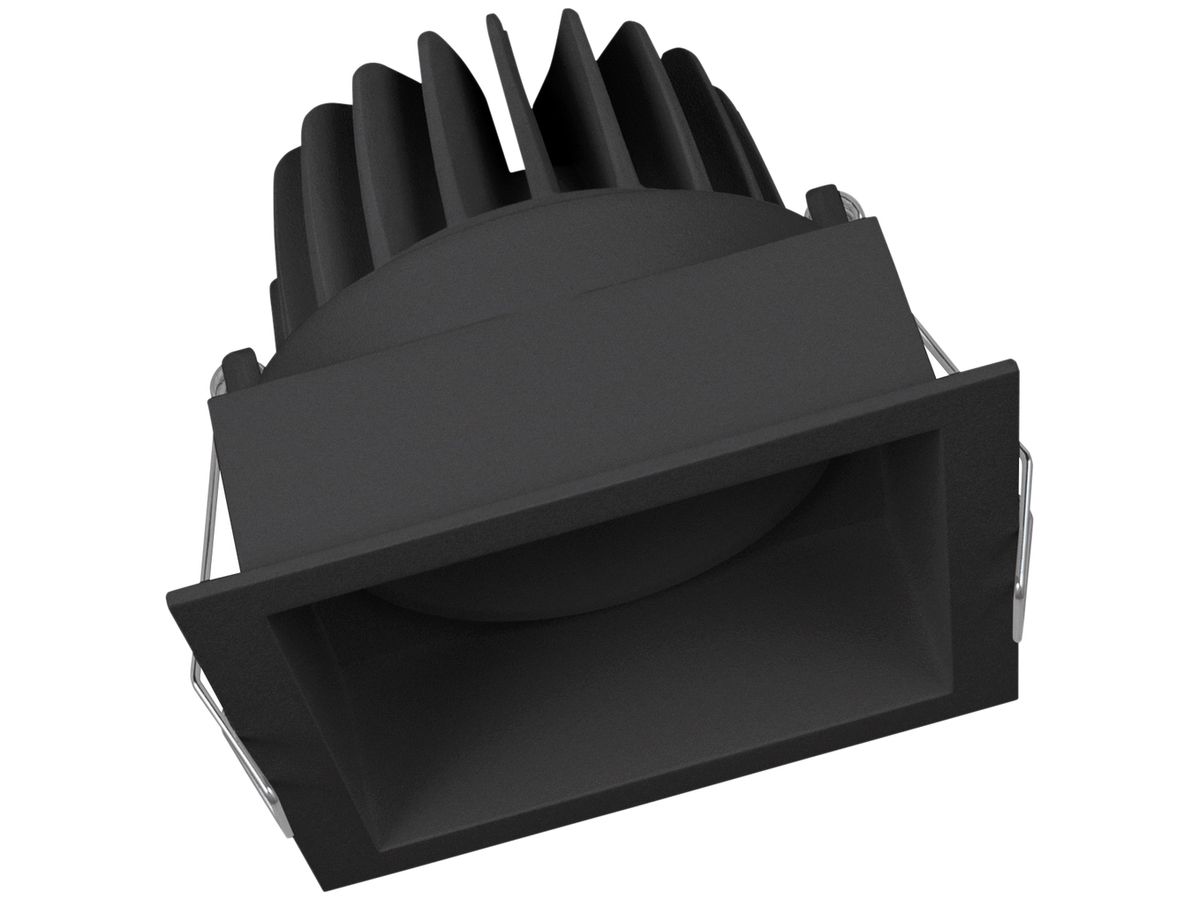 EB-LED-Downlight LDV SPOT SQUARE DK ADJ, 8W 3000K schwarz