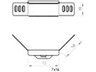 Winkelverbinder Bettermann WKV H=35mm verzinkt zu MKS-Kanal