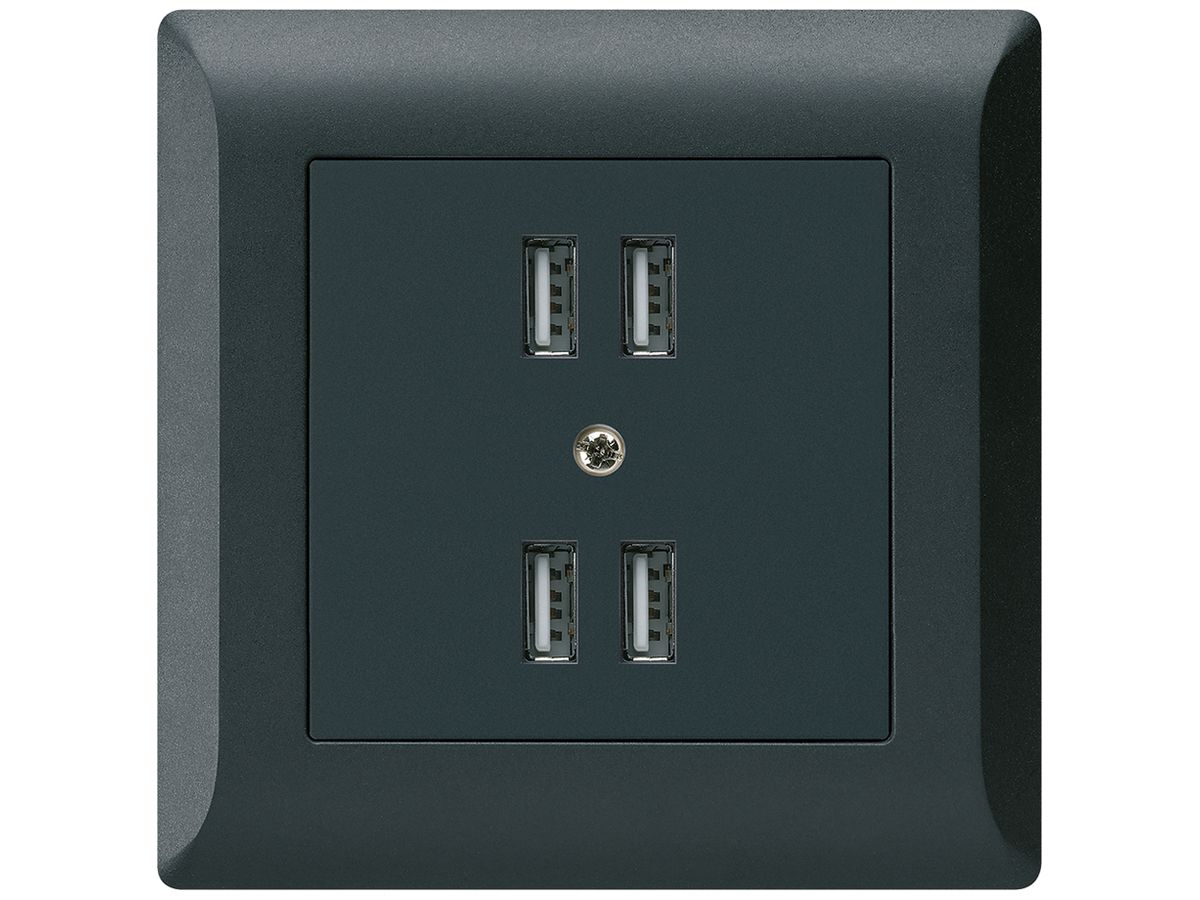 UP-Steckdose 4×USB kallysto.line 2400mA schwarz
