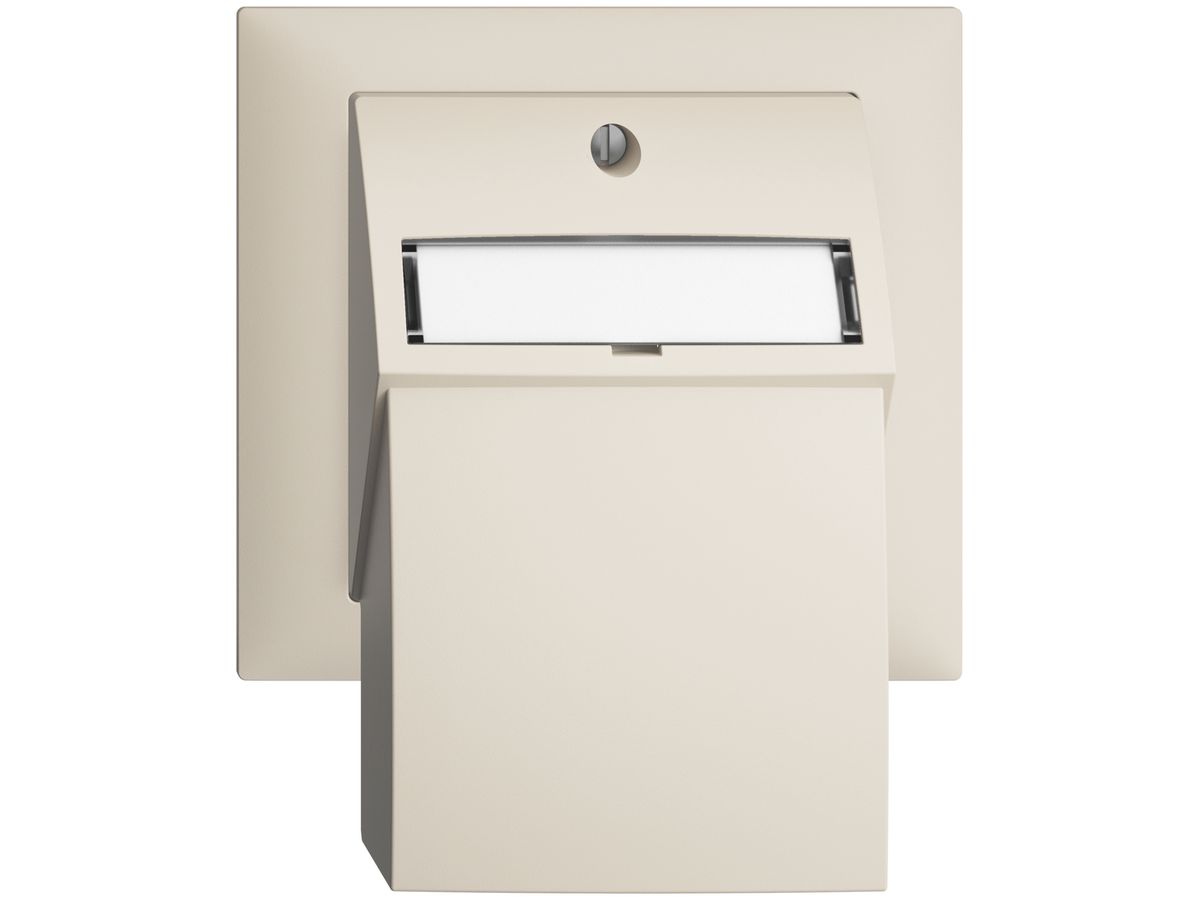EB-Montageset EDIZIOdue, mit Flachauslasshaube, für 2×RJ45, crema