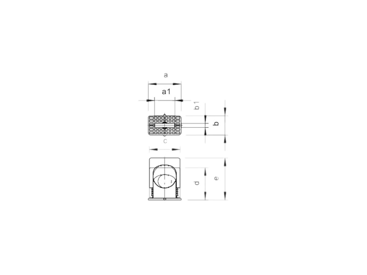 Kabelbride ISO Bettermann 6…16mm Polystyrol lichtgrau