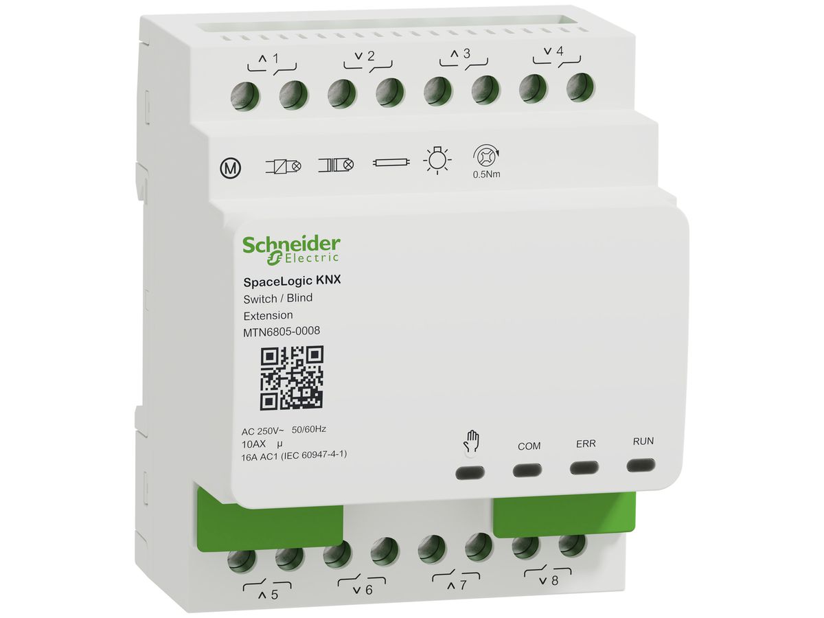 REG-KNX-Kombi Schalt-Jalousieaktor SE SpaceLogic 8 bis 24-fach