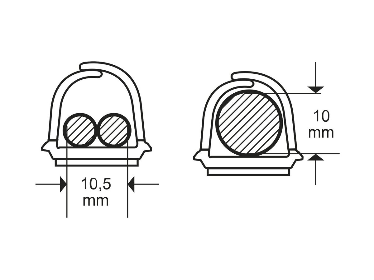 Minikanal Max Hauri cablefix 10×10mm 3×1m selbstklebend braun