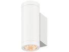 LED-Wandleuchte SLV HELIA PRO S 12W 1200lm 2700K IP65 dir./indir.Ø65 weiss