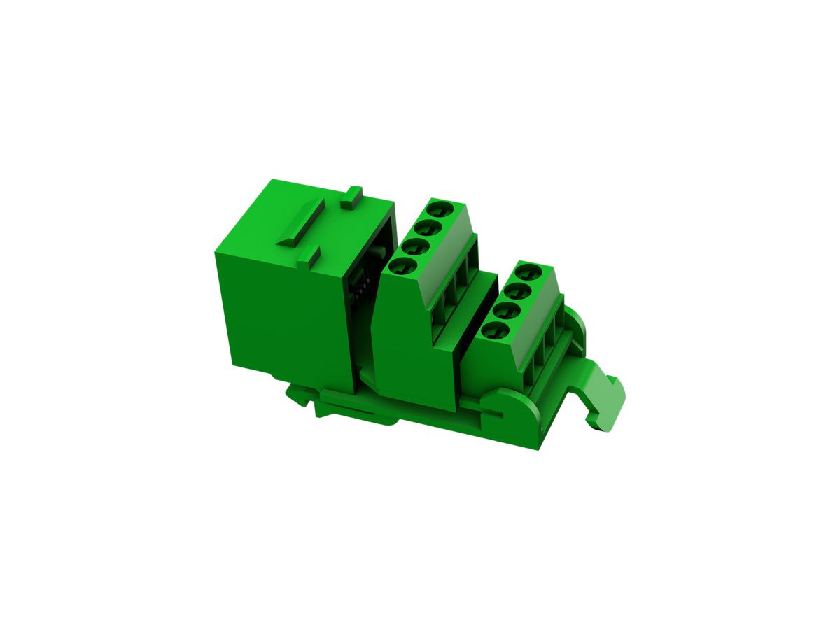 RJ45-Anschlussmodul Cecoflex, Keystone, 8-Pol/u, grün