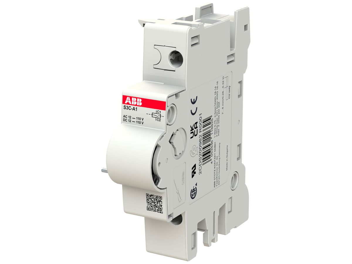 Arbeitsstromauslöser ABB pro M compact S3C-A1 12…110V 1TE rechts