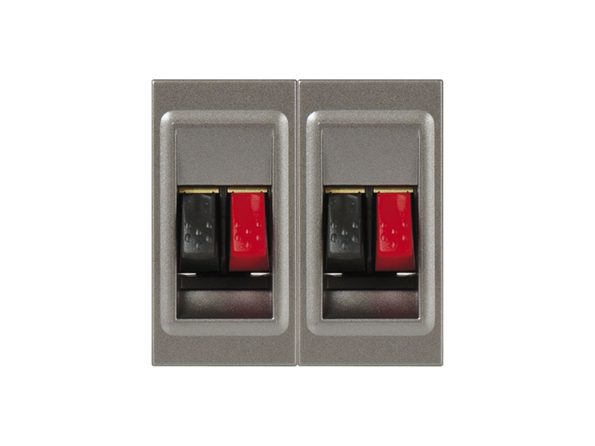 EB-Lautsprecherdose MOS magnesium 2-fach 2 Modul