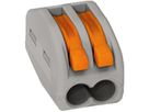 Leuchtenklemme WAGO 2P 0.08…2.5mm² grau