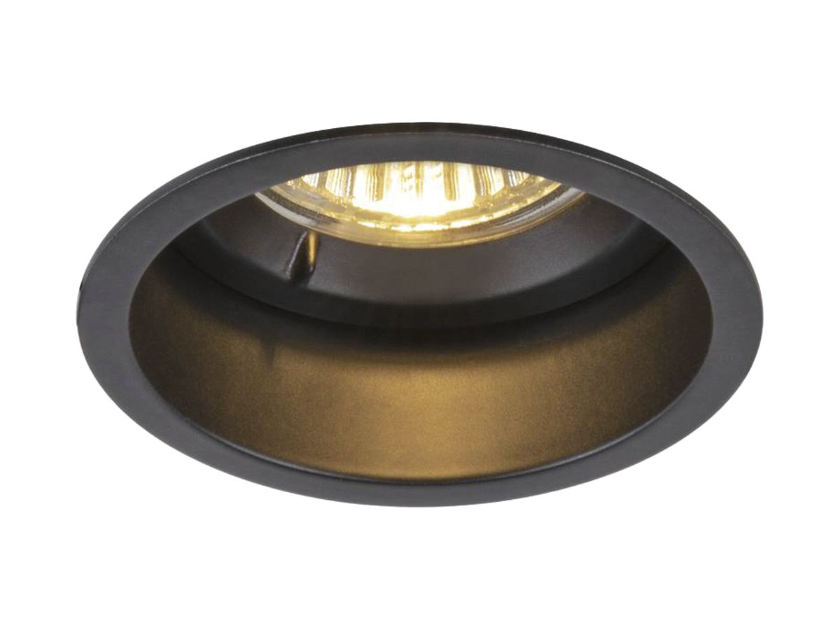 Downlight SLV HORN GU10 25W Ø76mm Aluminium schwarz