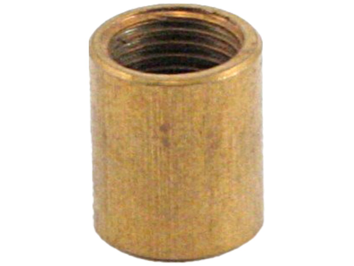 Muffe Elektrogros mit Innengewinde M10×1 Ø12mm L=14mm Messing