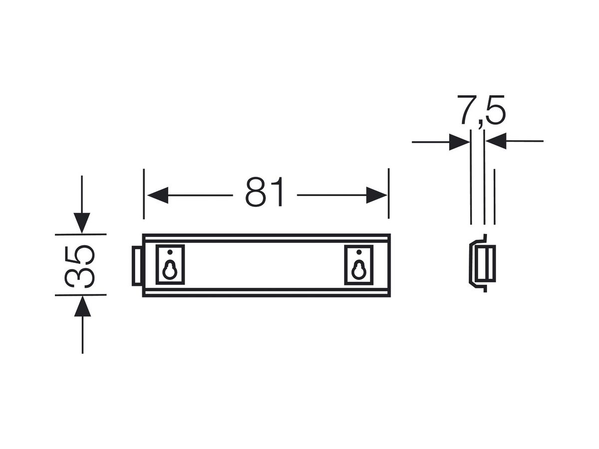 Profilschiene Hensel KGTS 01 Hutprofil 35mm, für KG 9001