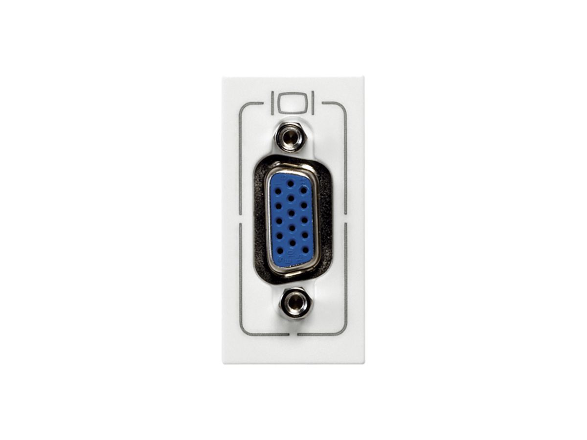 EB-Dose HD15 MOS weiss weiblich 1 Modul mit Anschlusskabel