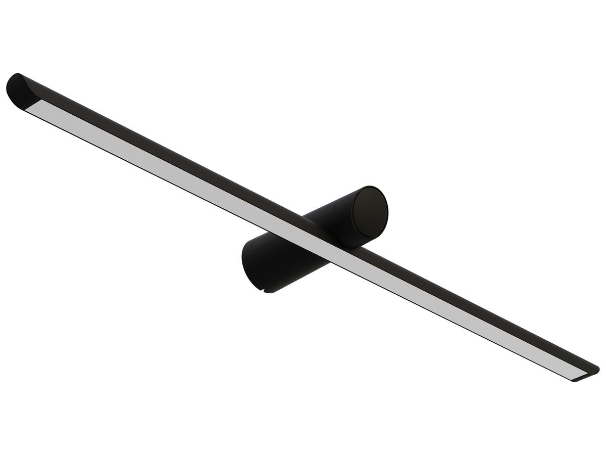 LED-Wandleuchte DOTLUX SKYLAR 1×9.5W 3000K DIM direkt 900×181×67mm schwarz