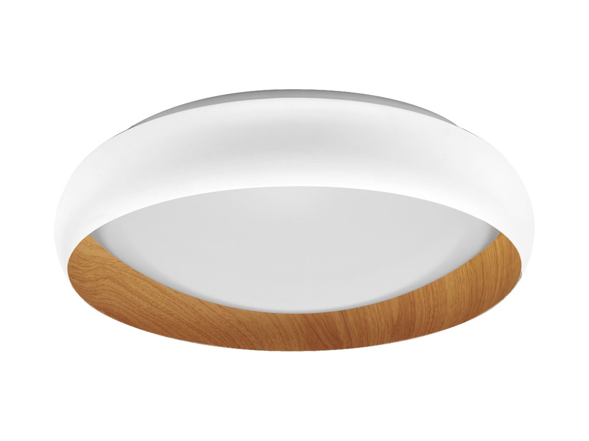 LED-Deckenleuchte LEDVANCE Orbis Livia 24W 1200lm 830 Ø430×115mm weiss/Holz