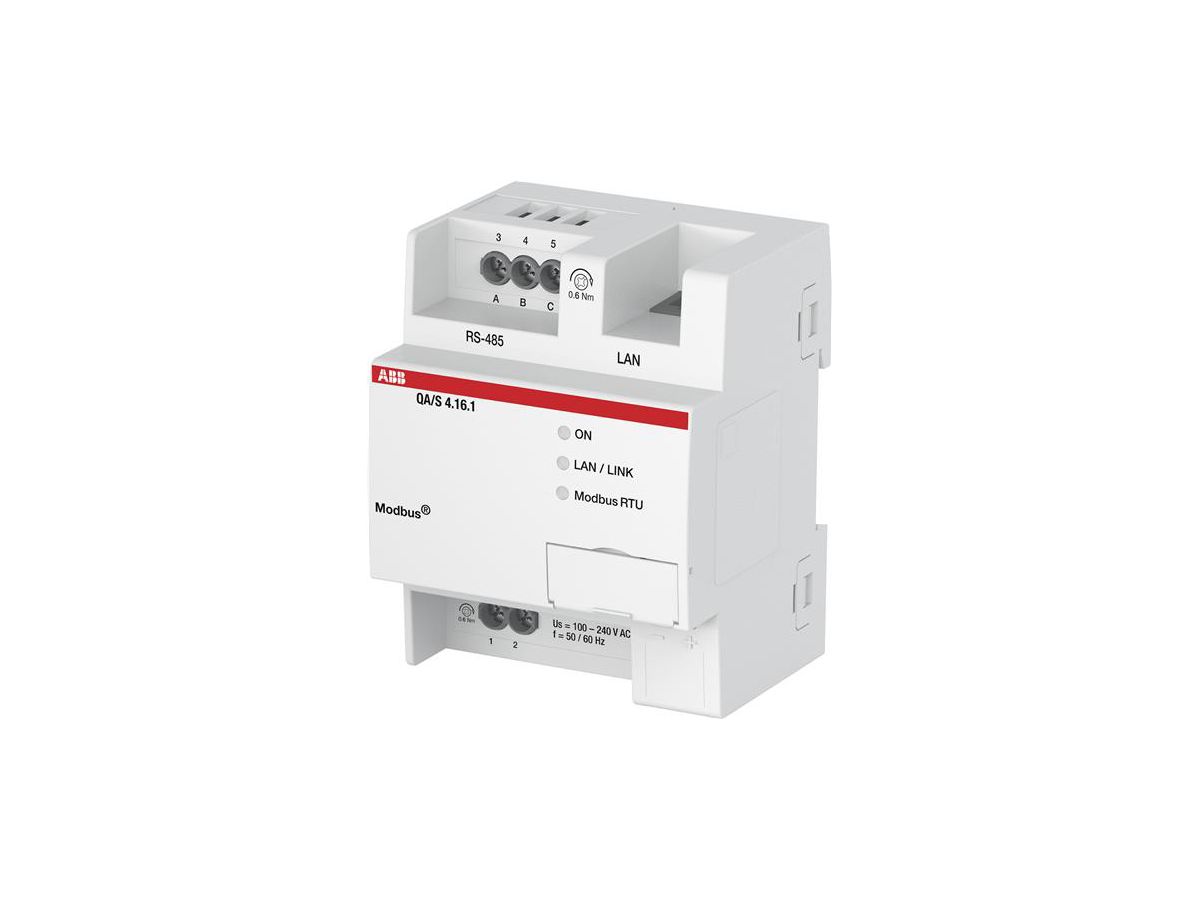 REG-Energie-Analyzer ABB QA/S 4.16.1, ModBus, für 16 Teilnehmer